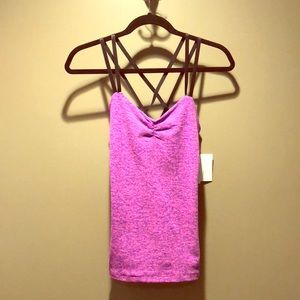 Tear Drop Strappy Tank - Pink